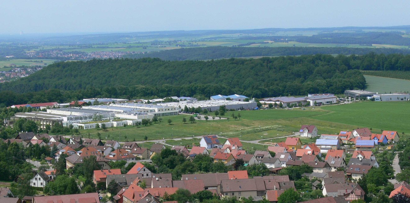 Luftbild vom Gewerbepark Sternenfels