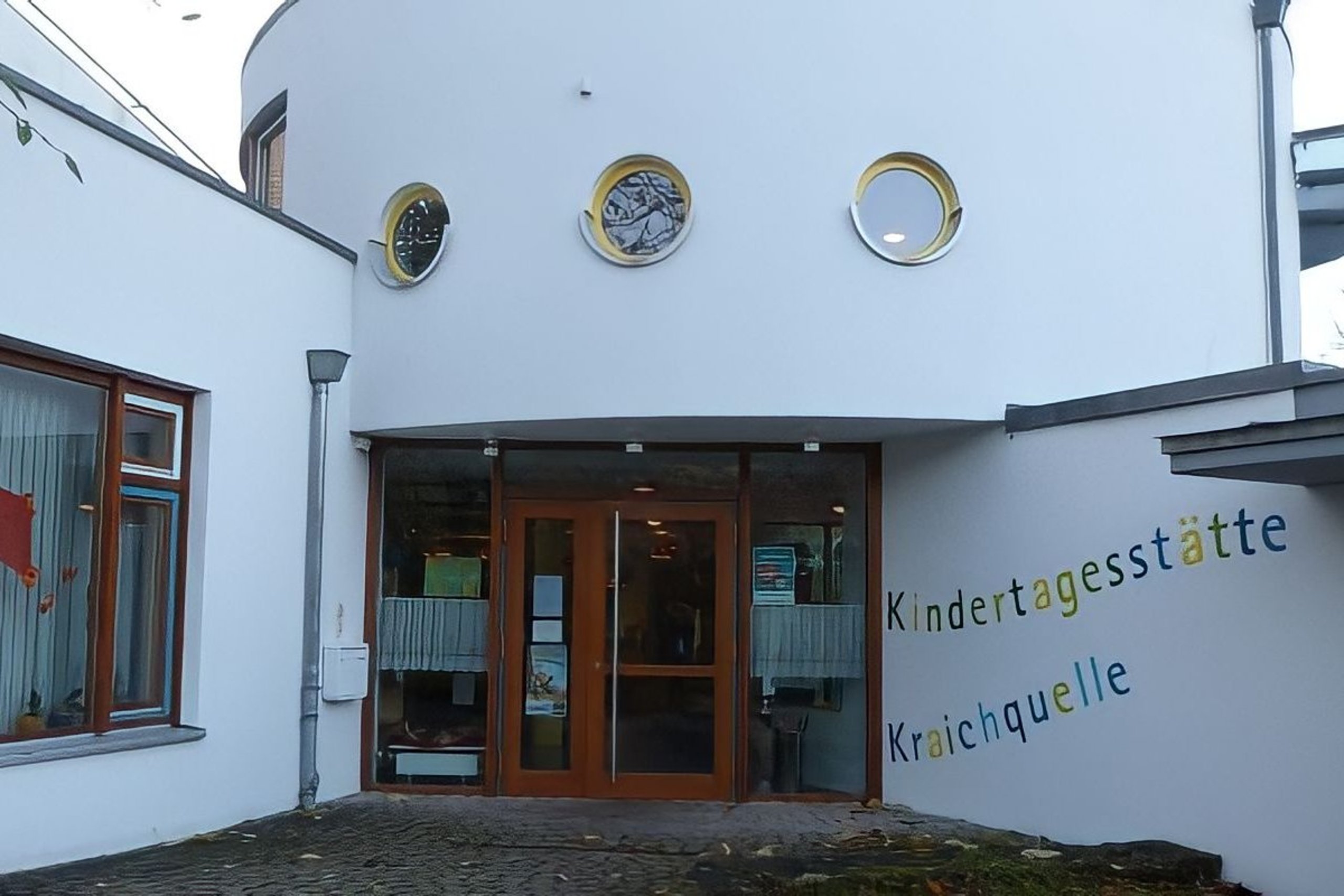 Eingang der Kita Kraichquelle Eingang der Kita Kraichquelle